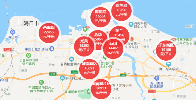 海南各区县房价一览表最新信息(图1)